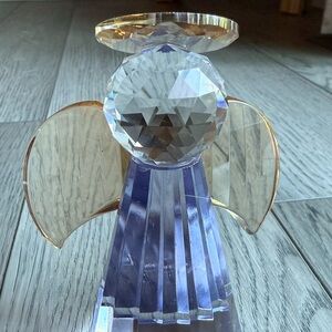 Simon Designs Crystal Angel Figurine Violet Color
